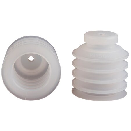 Fipa Bellows vacuum cup diam. 50 mm, Silicone transparent 25.050.048.2